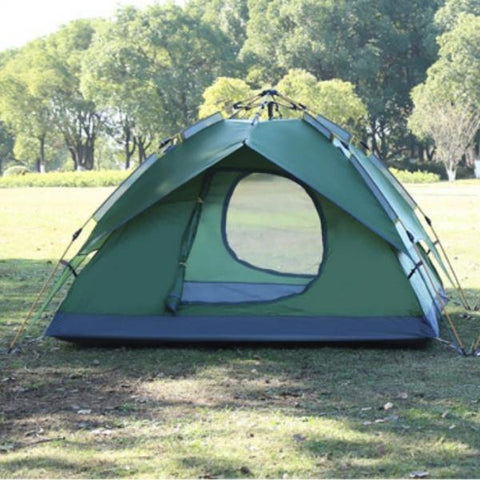 Double Layers Hydraulic Automatic Double Multifunction Tent Green