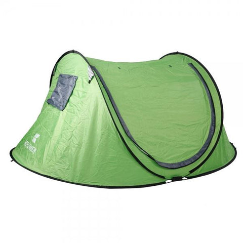 GJ031A Outdoor Waterproof UV-proof 3-4 People Auto Camping Tent Green