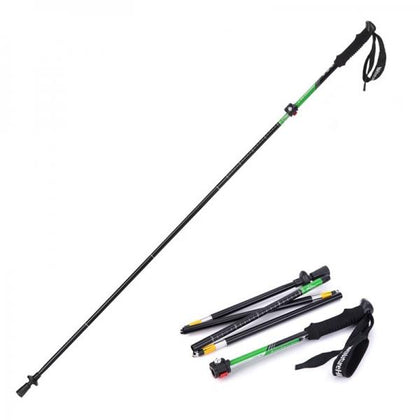 NatureHike Ultralight Outdoor Folding Alpenstocks Trekking Pole Walking Stick Green