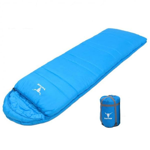 Candy Color Outdoor Camping Couple Spring & Summer Sleeping Bag Blue